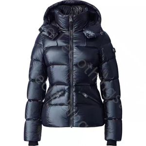 Winter Mackagages 복어 재킷 여성 다운 재킷 따뜻한 코트 고급 브랜드 야외 여성 재킷 Madalyn Lustrous Light Down 재킷 후드를위한 후드 Downs Parkas