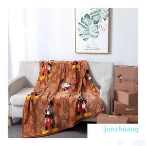 Blankets Four Seasons Soft Flannel Blanket Warm Sofa Nap Kids Adts Carpet Home Textiles Beddings Supplies 150X200Cm