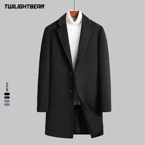 Gacche da uomo 2023 Coate di lana inverno addensato in cotone a coot business uomini causali che coagiscono lana greatcoat t3f5903 231113