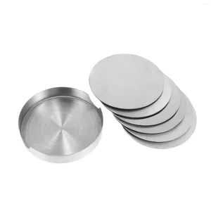 Table Mats Round Insulated Square Placemats Drinks Cup Dish Shape Pot Holder Stainless Steel Pad Drink