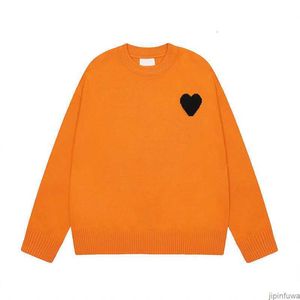 私はパリアミスデザイナーセーターアミスウォータージャンパーフーディー冬の厚いスウェットシャツjacquard a-word red love heart pullover men amiparis xomq