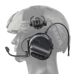 Другие спортивные товары Тактическая гарнитура с шумоподавлением для военного шлема Радио Baofeng PTT Адаптер для мобильных наушников 231113