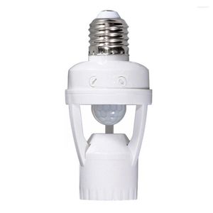 Lampa LED E27 Uchłącznik podstawy śrubowa żarówka sterująca czujnik Przełącznik Adapter PIR podczerwieni Moti P2H7