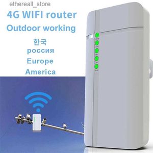 Routery wodoodporne na zewnątrz 4G CPE 4G ROUTER LTE WIFI ROUTER 4G SIM Hotspot dla kamery IP poza zasięgiem Wi -Fi Q231114