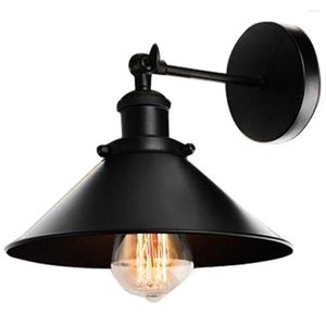 Lampa ścienna Czarne kinkiety Regulowane huśtawka Armvintage Industria Mocować światło na strych sypialnia E27