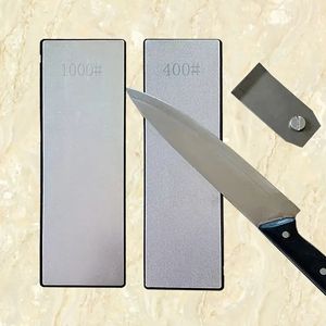 1pc 400#/1000# 10"x2.75"(25x7cm) Double-Sided Diamond Sharpener Sharpening Plate Knife Sharpener Coarse And Fine For Kitchen Knife, Woodworking Tools