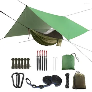 Camp Furniture Outdoor Camping Hammock With Insect Screen Tarpaulin Portable Waterproof And UV Protection Tent Is Suitable For