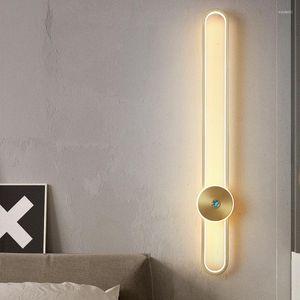 Wall Lamps Nordic Simple LED Lights Living Study Room Bedroom Bedside Lamp Aisle Stairs Kitchen Indoor Lighting Luminaire 90-260V