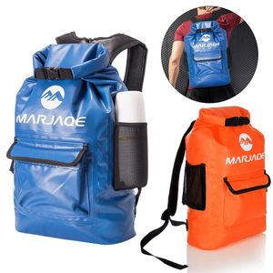 Outdoor-Taschen 20L Trockener wasserdichter Beutel Sack Schwimmausrüstung Bootfahren Trekking Rafting Schwimmen Wandern Rucksack Lagerung 231114