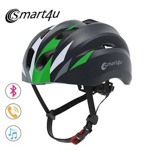 Cycling Helmets Smart4u SH20 Helmet Integral Wireless Bluetooth Electric Scooter MTB Bike For Road Bicycle Helmat Accessories 231114