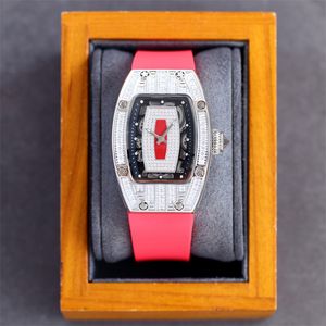 007 montre de luxe 45X31mm movimento meccanico automatico cassa in acciaio cinturino in caucciù babysbretah orologio con diamanti orologi da donna orologi da polso