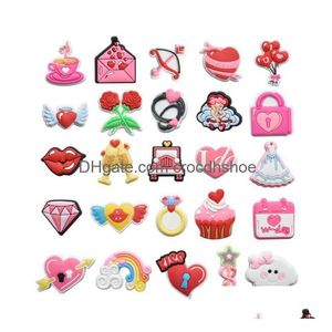 Parti di scarpe Accessori Farfalla Croc Charms Zoccolo personalizzato messicano Decorazioni in PVC Drop Delivery Otpey