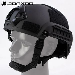 Тактические шлемы Шлем JOAXOR MICH2001 с боковыми направляющими и кронштейном NVG для охоты, боевой подготовки, CS Games 231113