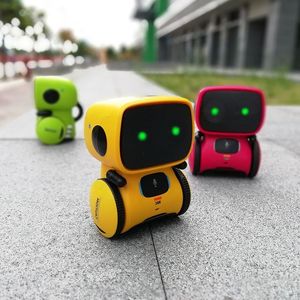 Freeshipping en yeni tür akıllı robotlar dans ses komutu 3 dil versiyonları Dokunmatik Oyuncaklar Etkileşimli Robot DQET için Sevimli Oyuncak Hediyeleri
