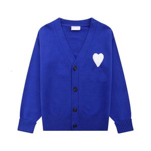 Moda paris designer masculino amissweater mulher de coeur macaron amor jacquard cardigan amiparis jumper hoodie uyje