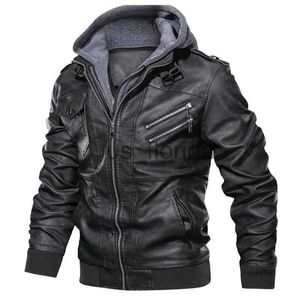 Giacche da uomo Stile Abbigliamento da uomo Giacche fredde Felpe sportive in pelle Felpa con cappuccio da uomo Cappotto lavorato a maglia Piumino bomber leggero Caldo inverno J231111