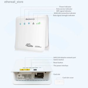 Routery Benton 3G4G Wzmacniacz routerem Wi -Fi LTE odblokowany LDW931CPE Repeater z kartą SIM 4G do domu w Internecie dla wiejskiego domu Q231114