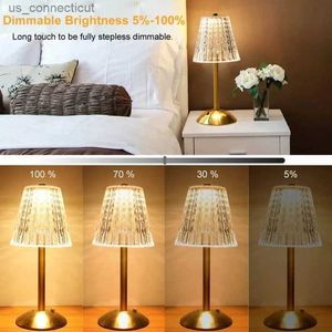 Table Lamps Bar Touch Table Lamp Wireless Desk Lamp Portable Bedroom Night Light LED Decor Lights for Restaurant R231114