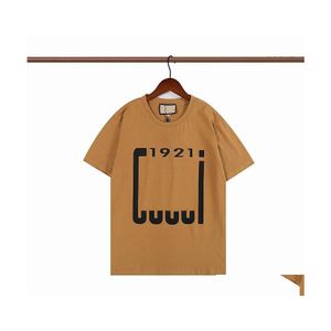 Men'S T-Shirts Hip Hop 1921 Letters Men Womens Tees Mens Tech Fleece Tshirt Summer Designer Tee Shirts With Top 3 Colors Drop Delive Dhpfw