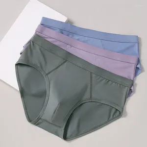 Underpants Man Underwear Briefs Solid Color Sexy U Convex Pouch Breathable Panties Undies Mens Cotton Calzoncillos