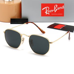Men Rola Bin Bin Classic Brand Retro Mulheres Óculos de sol 2022 Designer de luxo Eyewear Ray 3548 Bandas Designers de moldura de metal Sun Glasses Woman