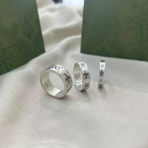 Fashion Band Designer Ringe Schmuck New Sterling Silber Classic Double Bee für Männer und Frauen gleichen Stil Paar Ring