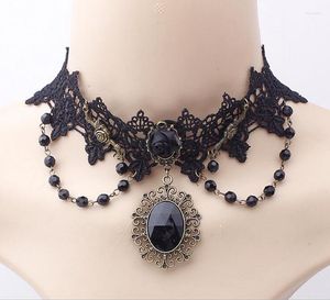 Gergin jinglang moda dantel halat zinciri chokers kolye sarkan sarkan alaşım kristal marka takılar kısa ifade kolyeler kadın mücevher