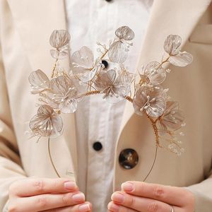 Fermagli per capelli Fasce per capelli Corona di fiori Fasce per capelli floreali di lusso Gioielli per sposa Donne Ragazze Accessori per feste di compleanno