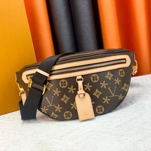 M46784 High Rise Bumbag midjebältespåse lyxdesigner Kvinnor Mens Cross Body Hand Bag Koppling Totes Lady Outdoor Fanny Pack Midjepackar Sidan Bröstpaket axelväskor