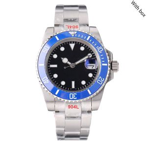 Luxury Watch High Quality Famous Automatic Watch Relogio Waterproof Mechanical Movement Watch Mens Brand Watch Vintage Black Blue Bezel Watches Fashion Orologio.