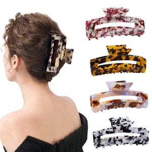 Barrette hair stick Large Hair Claw Acetate Material Mix Color Longer Clip For Women Girl Thick Hair Newest Design Korean Style Hair Accessories