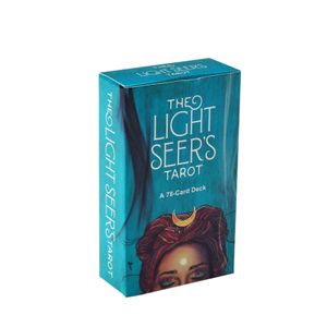 Приветствующие открытки Tarot Light Seers Card Deck 78 FL Color и Guidebook - это руководство для лечения, доставка Доставка Домашний сад праздничная вечеринка DHLVD