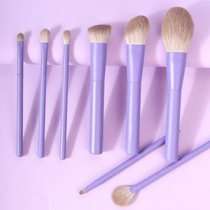 Makeup Tools Purple Pink Brushes Set Syntetic Hair Vegan Brush 8 PCS Beauty Tool for Foundation Eye Shadows Blending Powder Cosmetic 230413