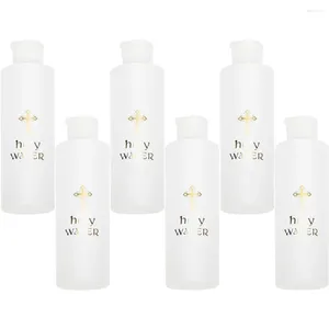 Vase 6 PCS Holy Water Bottle WeddingStuff Catholic Refillable Tiny Bottlesコンテナパーティーの好意ミニ装飾コンテナ