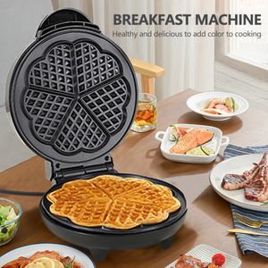 Andra köksmatsal 5 skivor Electric Waffles Maker Machine Nonstick Plates Sand Bubble Egg Cake Oven Breakfast Cooking Appliance 231113