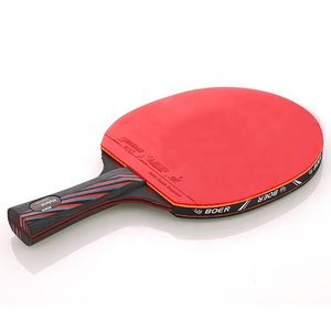 Tischtennisschläger Professional 6 Star Ping Pong Schläger Rubber Nano Carbon Bat Blade Sticky Toner Glue Pingpong Training 230413