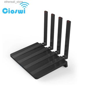 ROUTERS CIOSWI 4G ROUTER SIM CARD 1200MBPS Wireless WiFi Cat4 LTE Modem Hotspot Dual Band 2.4G 5.8 GHz WAN LAN 4 ANTENNAS Q231114