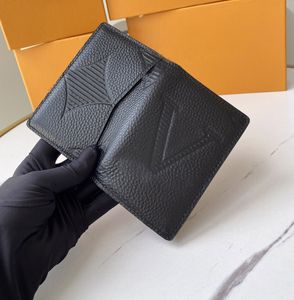 Fashion designer mens wallets luxury womens purses high-quality embossed flower letter credit card holder ladies short money clutch bags with original box