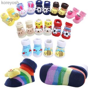 Kindersocken 1 Paar Baumwolle Baby Gummi rutschfest Junge Mädchen Boden Kinder Kleinkinder Herbst Frühling Tier Säugling Neugeborenes Süßes Geschenk billige SachenL231114