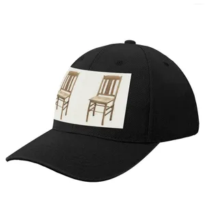 Kapiła kulowe zwykłe drewniane krzesło akwarela baseballowa czapka konna plaża torba urodzinowa