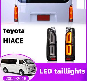 Car Tuning Taillight For Toyota HIACE 20 05-20 20 LED Taillights Brake Reverse Dynamic Turn Signal Lights Upgrade