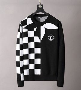 ヨーロッパとアメリカのデザイナーレディース秋の冬の長袖セーターニットスウェットシャツム-3xl＃34を備えた高品質のセーターメン