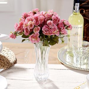 Vases Pole Home обнаружил, что общий цветочный гарем Pteris Transparent Crystal Glass Vase с Mary Rose 2 Bundle SJ