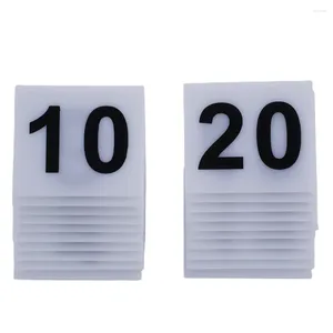 Party Decoration 20pcs Table Number Signs Acrylic Decor For Wedding Durable Tent Sign