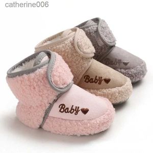 Slipper Winter Warm Toddler Crib Snow Boots Soft Comfortable Infant Girls Boys Anti-Slip Sock Shoes Home Slippers Newborn Baby ShoesL231114