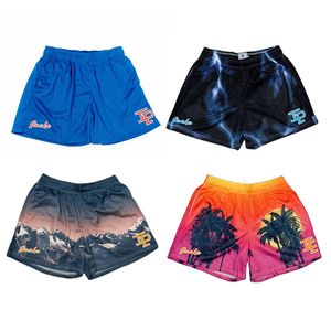 Mens Shorts Street Giyim Baskısı Erkek Kadın Günlük Gym Basketball Mesh Plaj Yaz Hızlı Nefes Alabilir Moda 230414