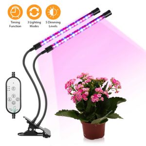 Grow Lights LED Grow Light USB 5V Phyto Lamp Full Spectrum Fitolamp With Timer Phytolamp For Plants Seedlings Flower Home Tent P230413