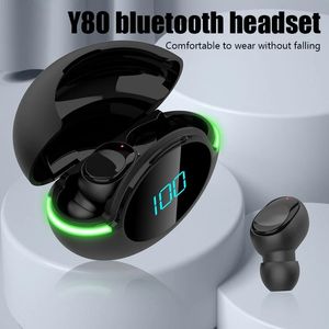 TWS Air Pro Y80 Kopfhörer Bluetooth-Kopfhörer mit Mikrofon-LED-Anzeige Luft-Ohrhörer für Apple IOS Android Wireless Bluetooth-Headset