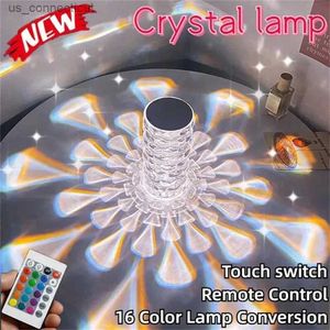 Table Lamps Colors LED Atmosphere Lamp Romantic Bedside Lamp Water Drop Diamond Touch Night Light USB Rechargable Table Lamp R231114