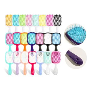 Women's Straight Hair Hairdressing Scalp Massage Comb Honeycomb Mesh Air Cushion Comb Wet and Dry Dual-use Hollow Out Hair Tools